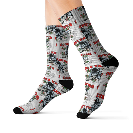 Cosmic Canna Crew Socks