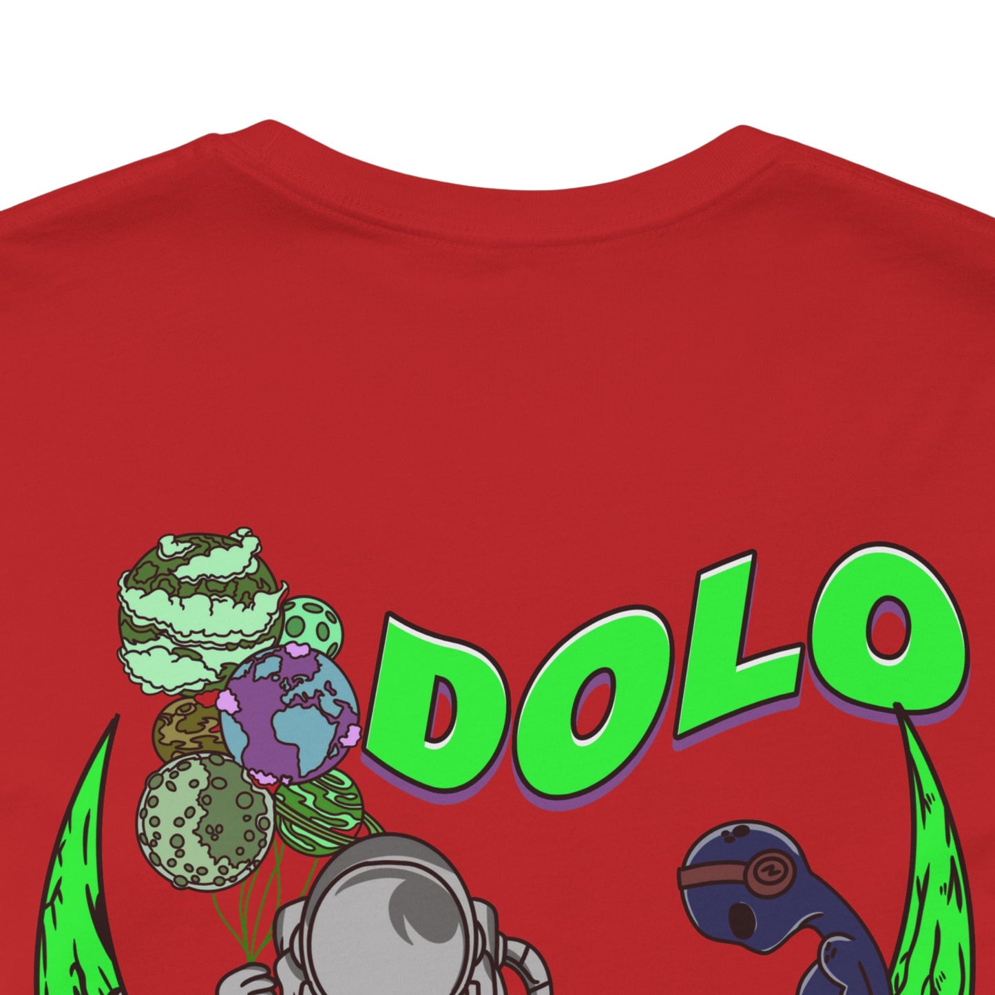 Dolo On The Moon Graphic T Shirt (Lime Green)