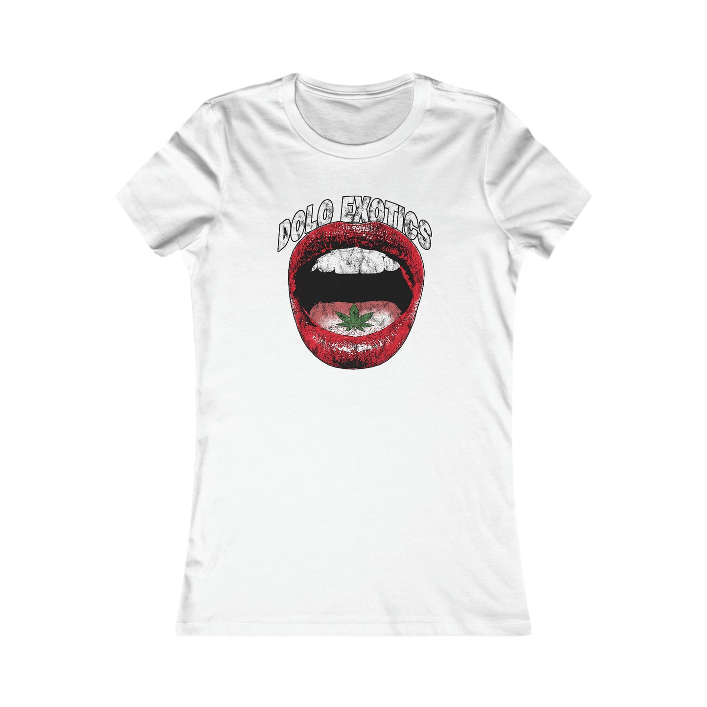 Dolo Exotics Red Lips Cannabis Tee