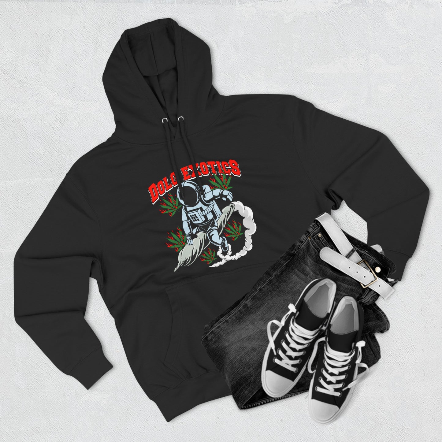 Dolo Exotics Smoking Astronaut Pullover Hoodie