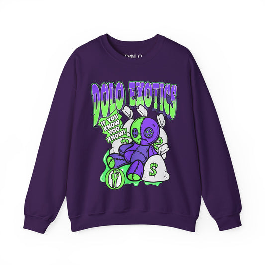 Dolo Exotics Moneybag Ragdoll Sweatshirt (Electric Purple)