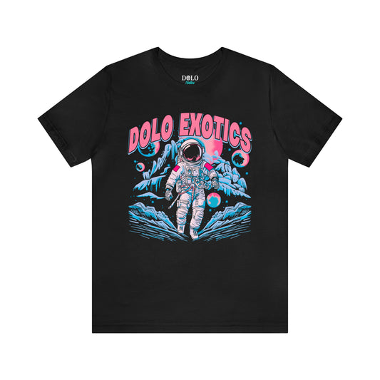 Dolo Exotics Astronaut in the Ocean Graphic T Shirt (Blue and Pink)