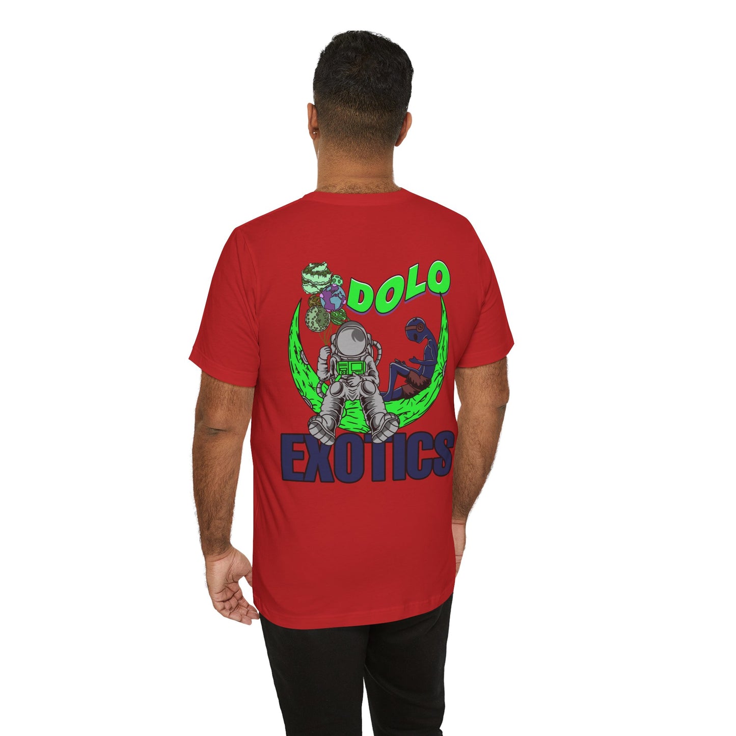 Dolo On The Moon Graphic T Shirt (Lime Green)