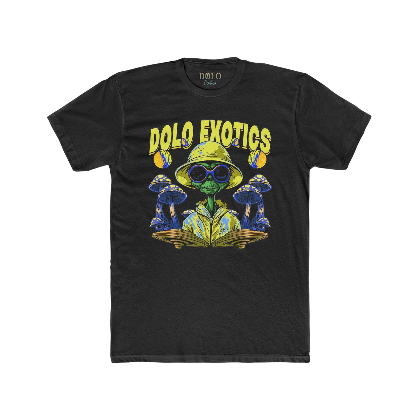 Dolo Exotics Golden Trippy Alien T Shirt