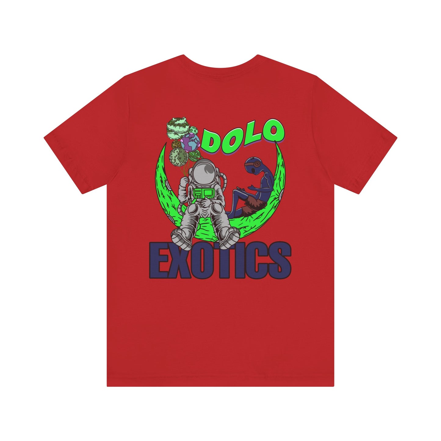 Dolo On The Moon Graphic T Shirt (Lime Green)