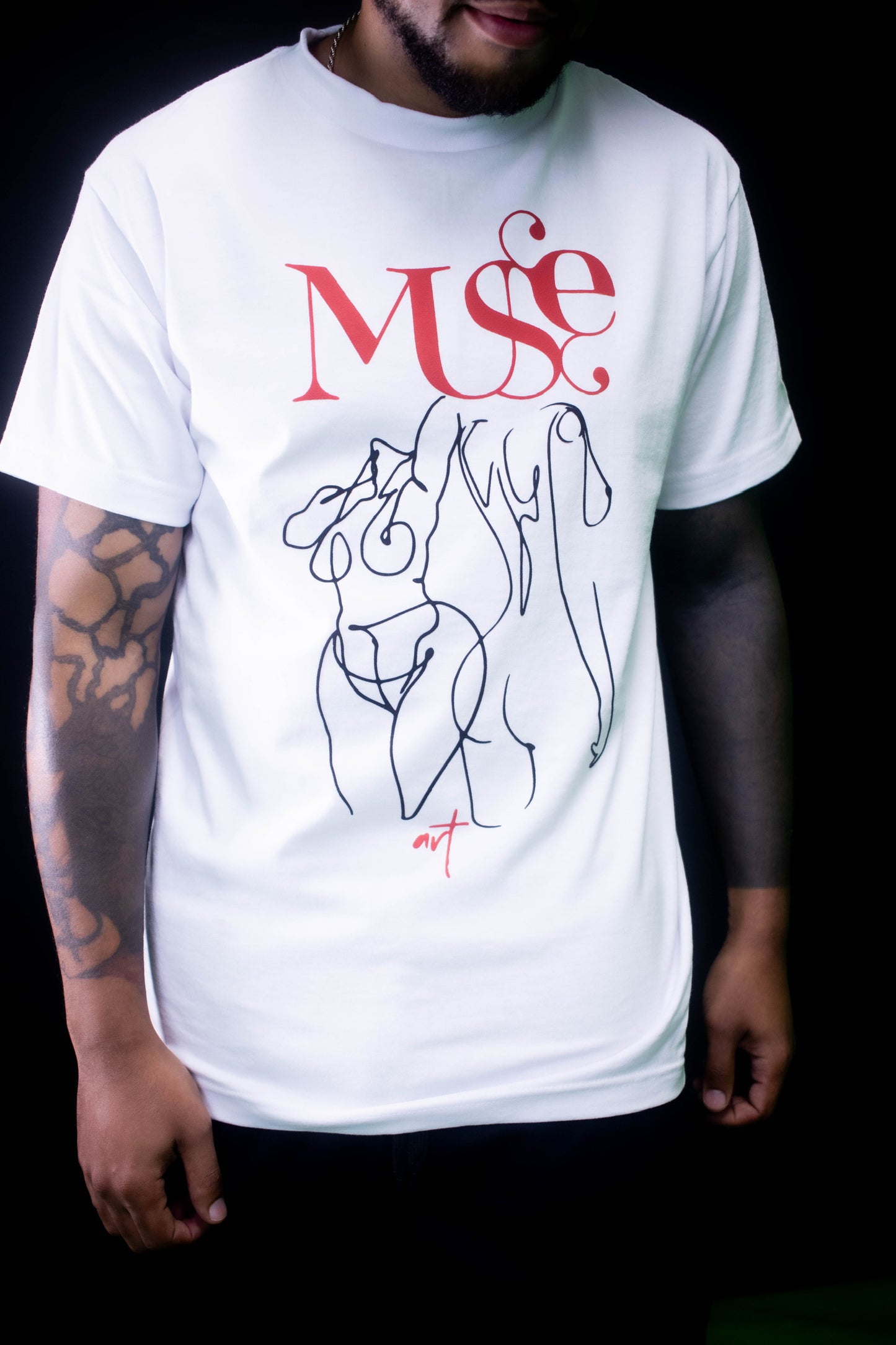 Muse Abstract Textured Print T-shirt