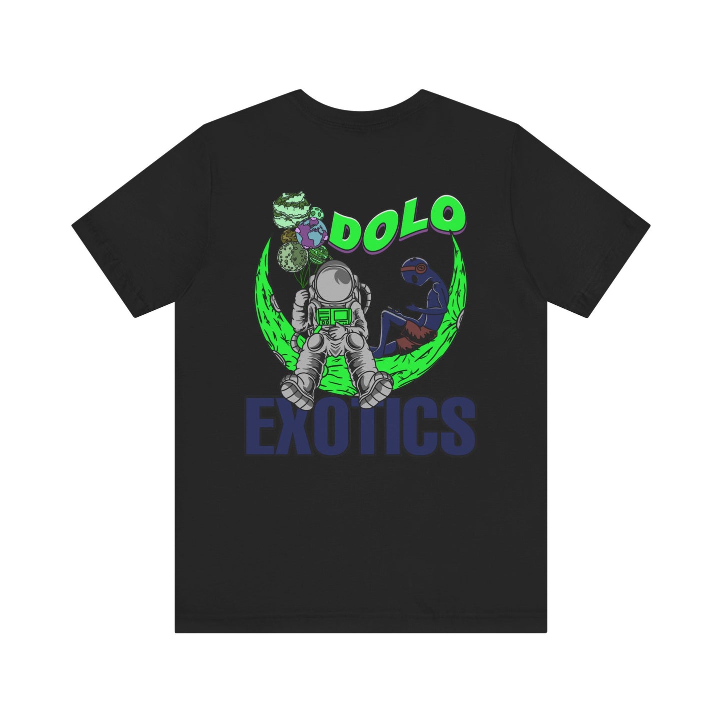 Dolo On The Moon Graphic T Shirt (Lime Green)