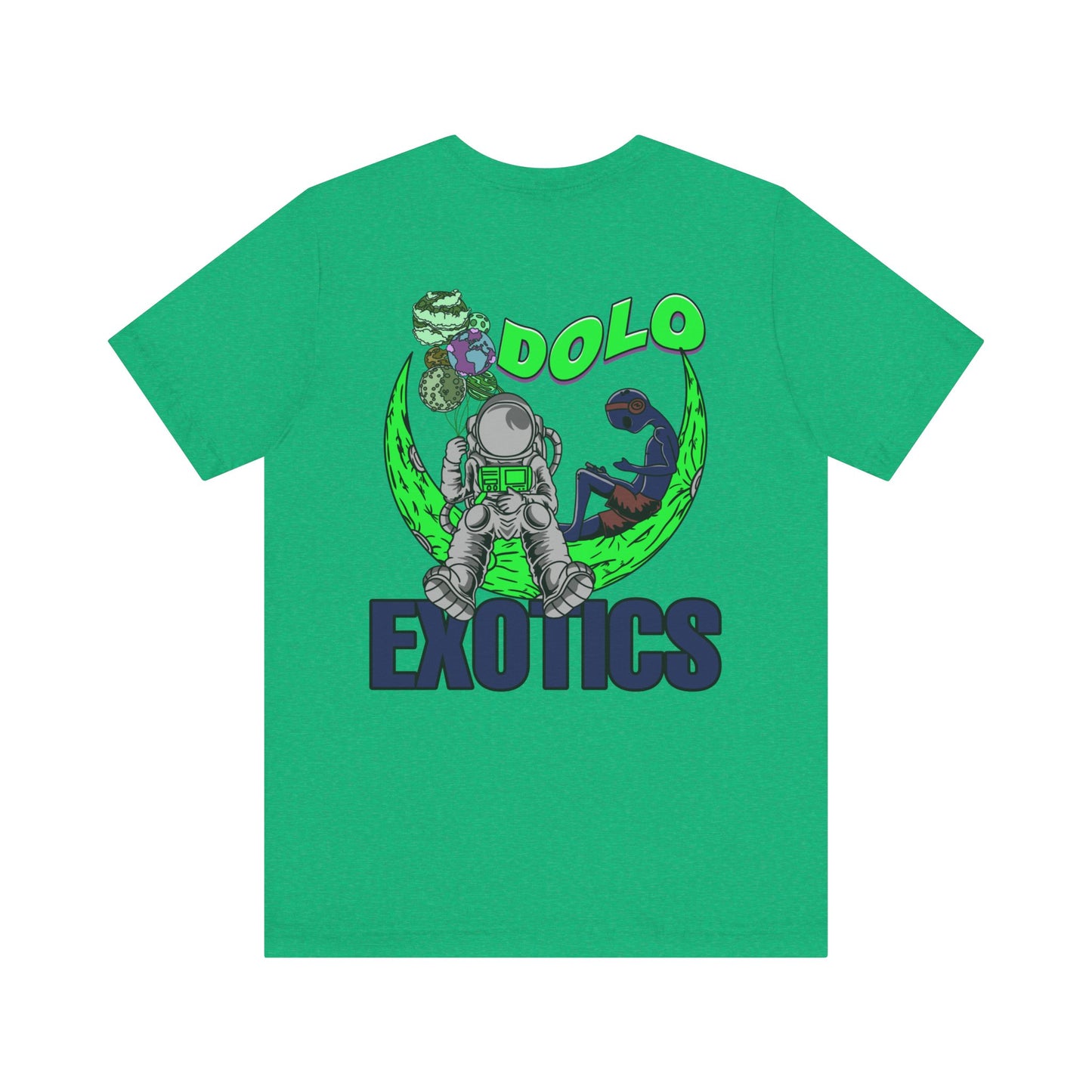 Dolo On The Moon Graphic T Shirt (Lime Green)