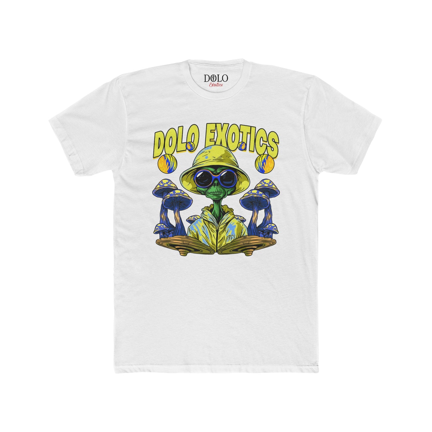 Dolo Exotics Golden Trippy Alien T Shirt