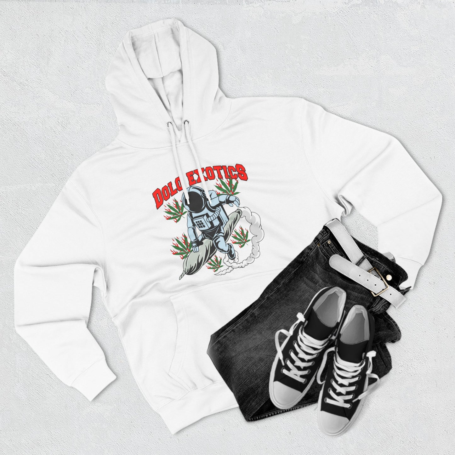 Dolo Exotics Smoking Astronaut Pullover Hoodie