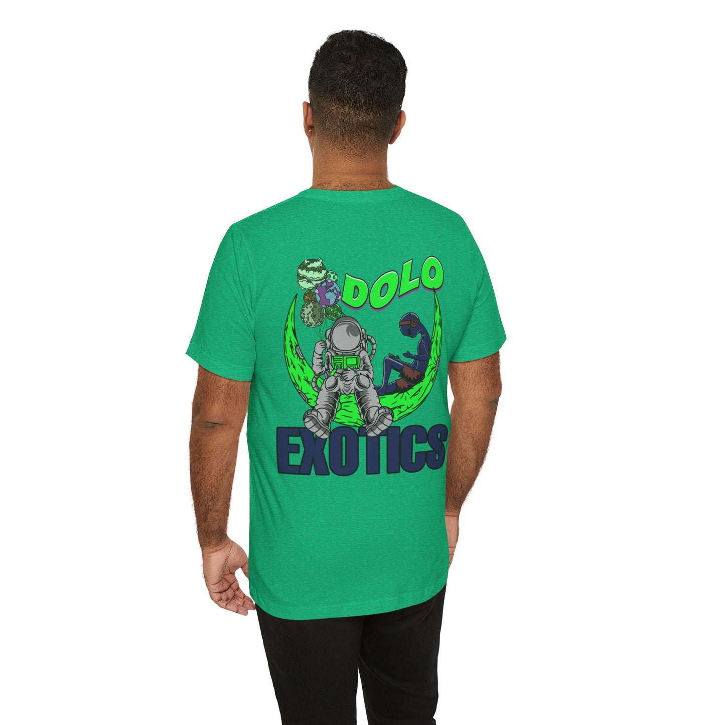 Dolo On The Moon Graphic T Shirt (Lime Green)