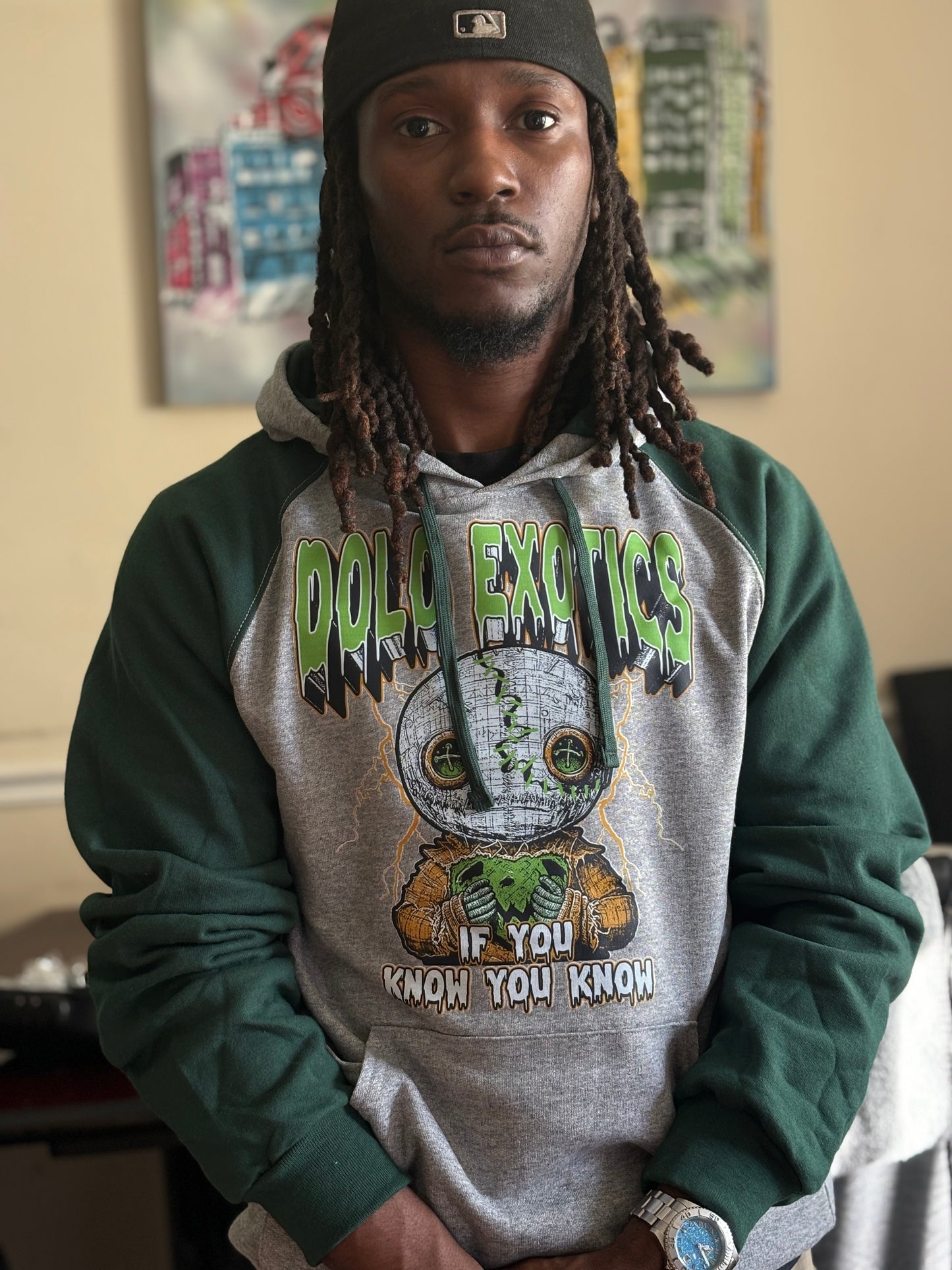 Dolo Exotics Forest Green Zombie Ragdoll Hoody