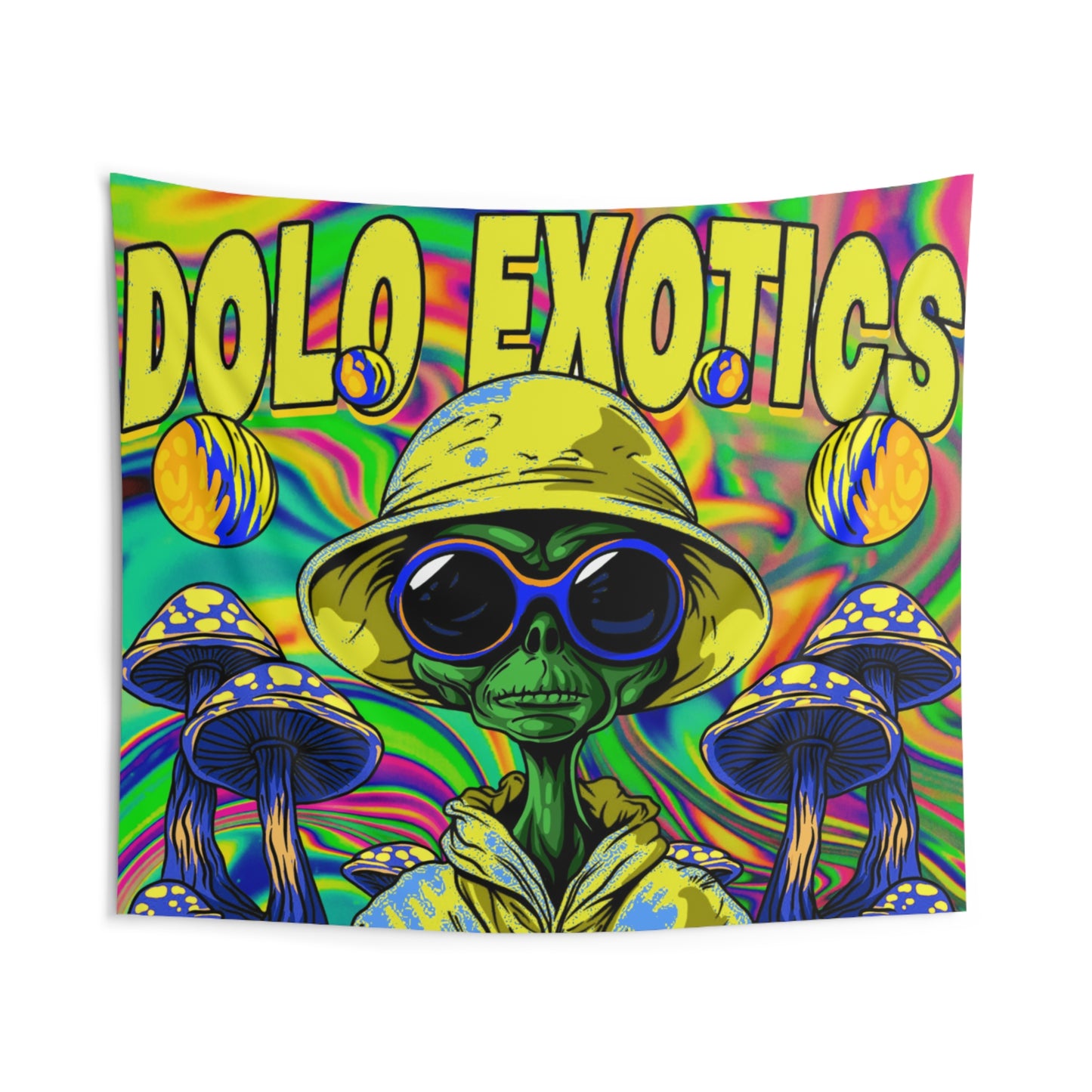 Psychedelic Vibes Wall Tapestry