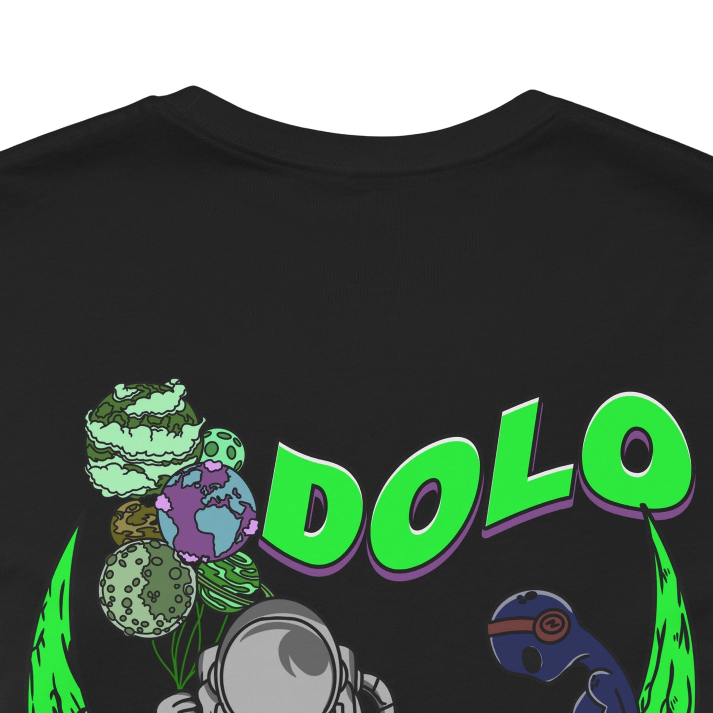 Dolo On The Moon Graphic T Shirt (Lime Green)