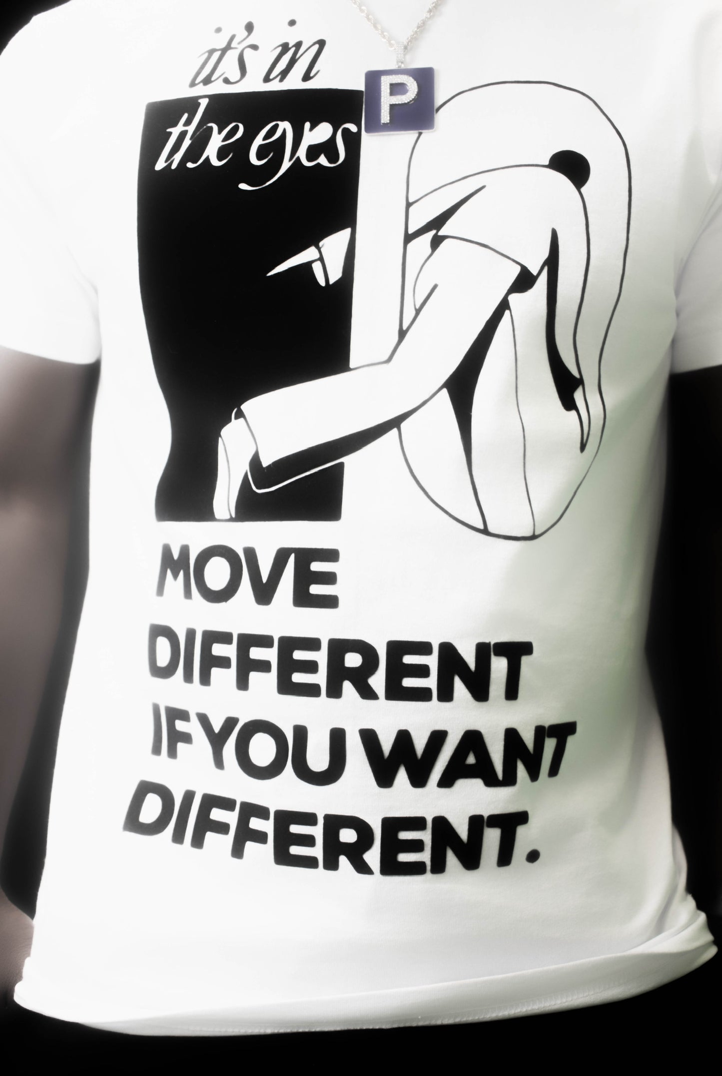 Move Different Textured Print T Shirt