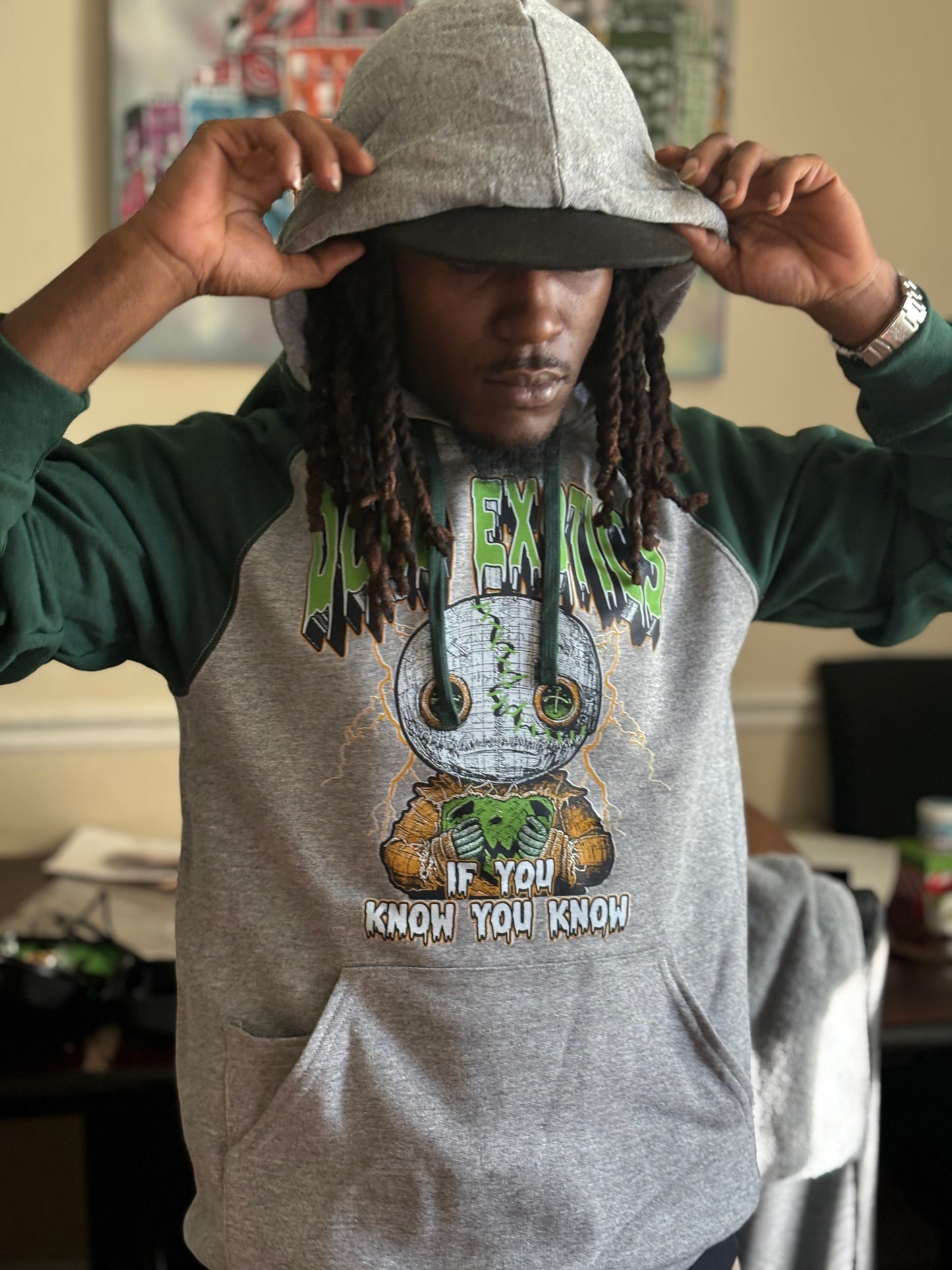 Dolo Exotics Forest Green Zombie Ragdoll Hoody