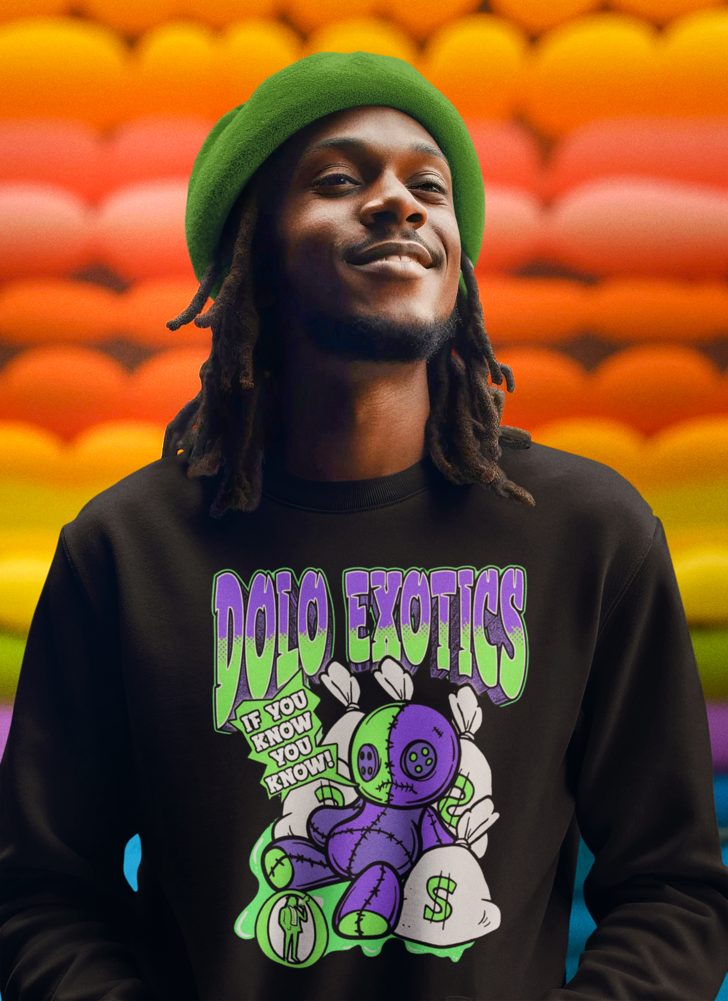 Dolo Exotics Moneybag Ragdoll Sweatshirt (Electric Purple)