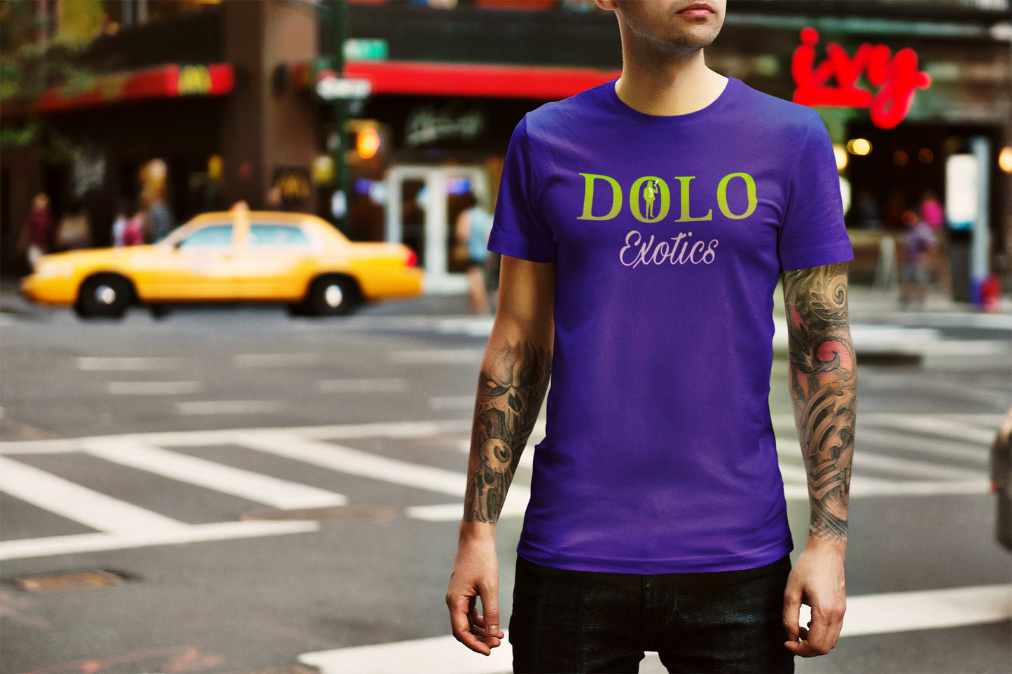 Dolo Exotics Classic Logo Neon/Purple